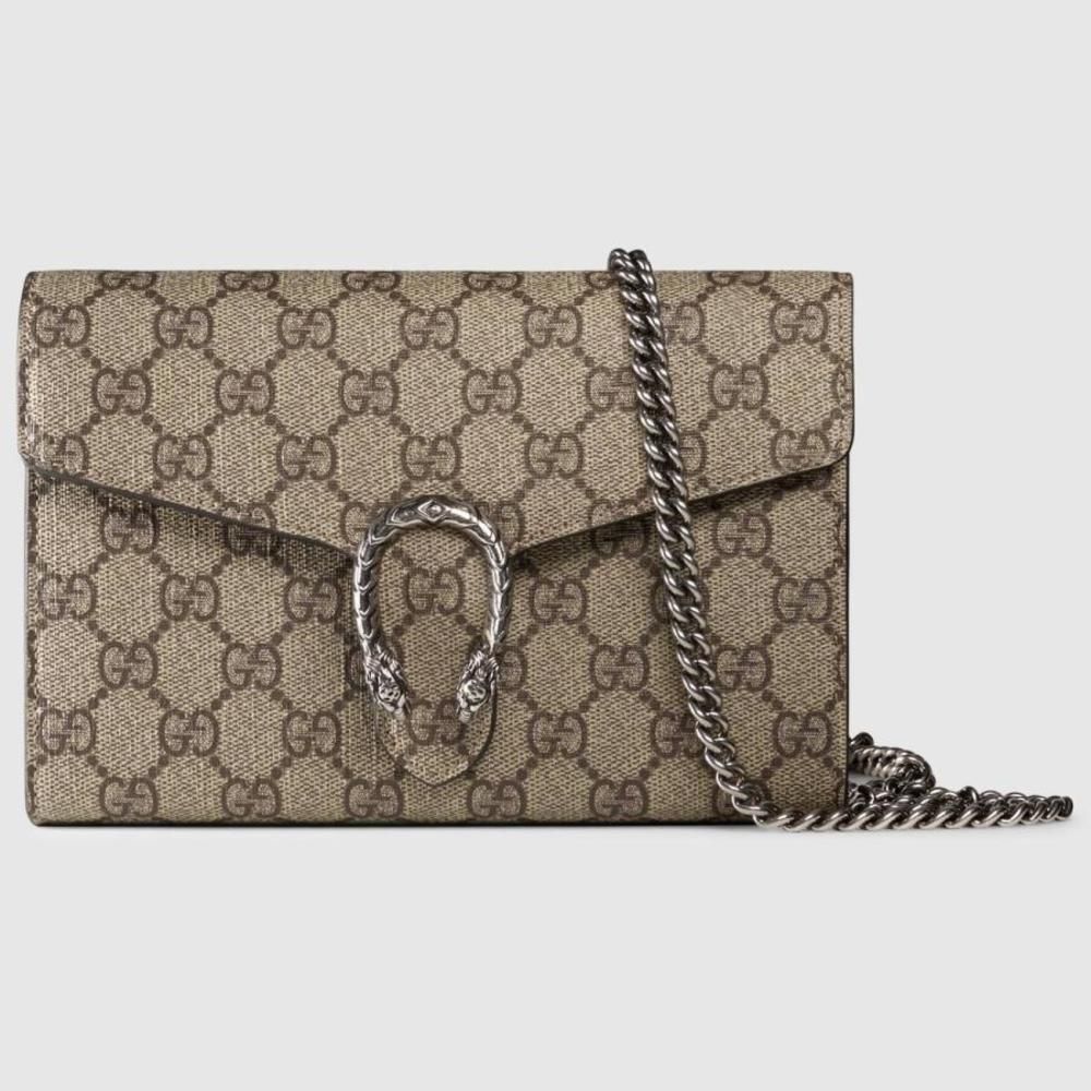 Gucci Horsebit Shoulder Bag Beige Ebony Silver Gg Supreme Canvas Leather